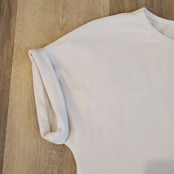 ASILIO NWOT White Short Sleeve Stretchy Mini Dress - Picture 3 of 7